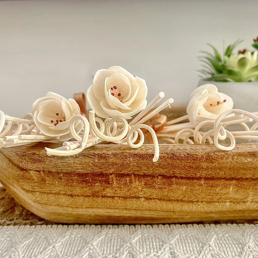 10 PIECE NATURAL RATTAN REEDS