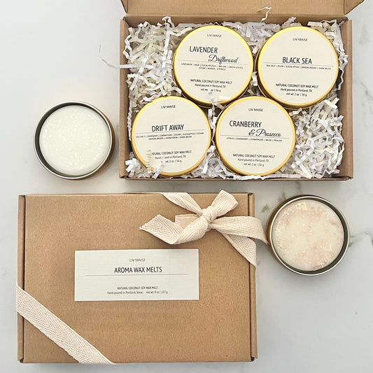 GOLD TIN  ROUND AROMA MELTS