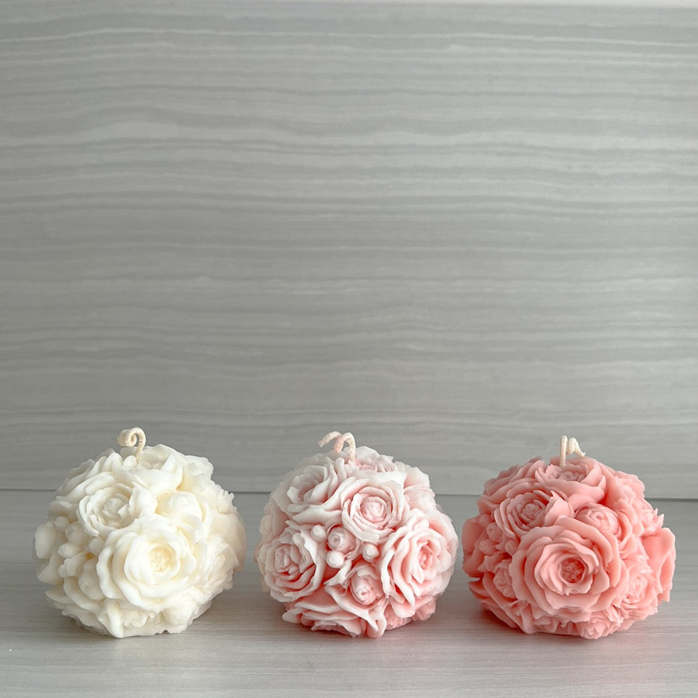 ROSE BALL SOY CANDLE