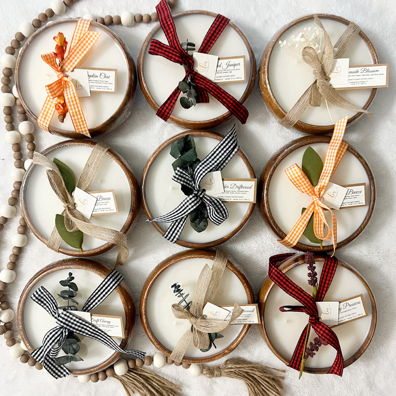 CLASSIC ROUND ACACIA CANDLE