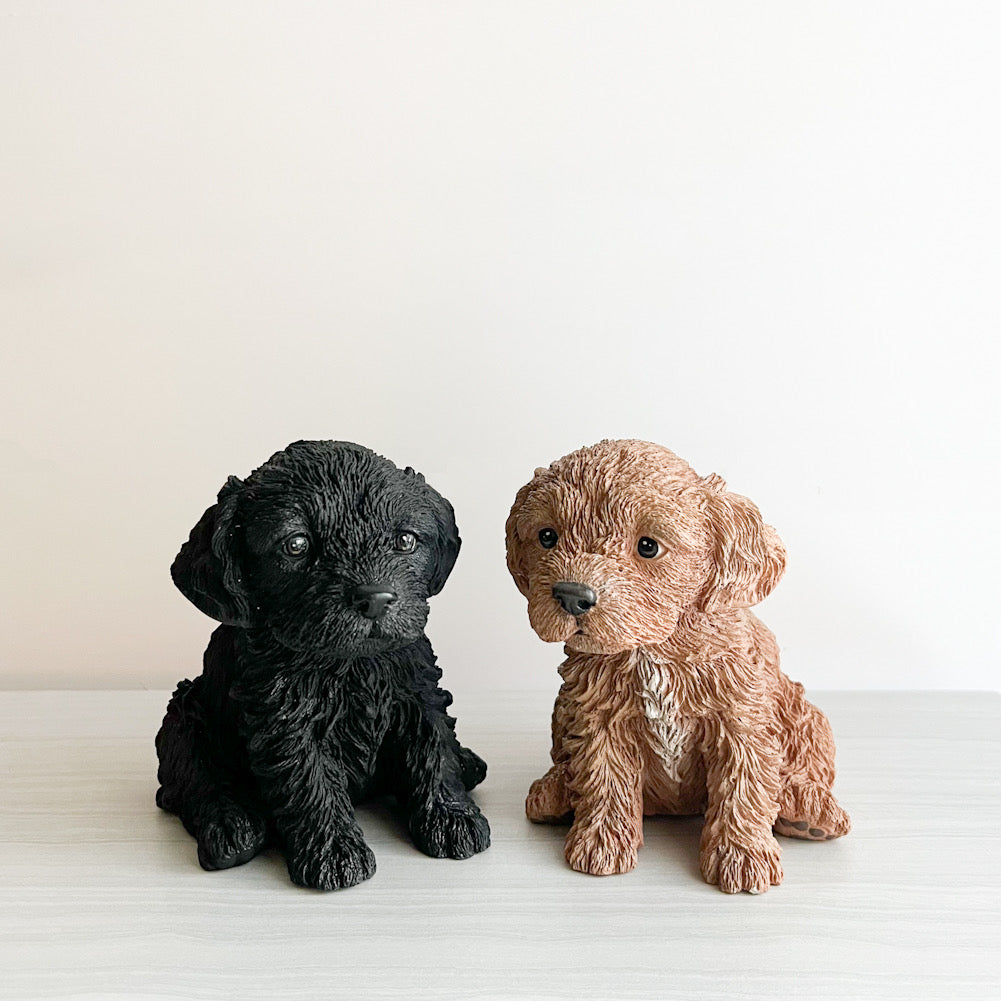 PERSONALIZED DOODLE/LABRADOODLE CONCRETE FIGURINE