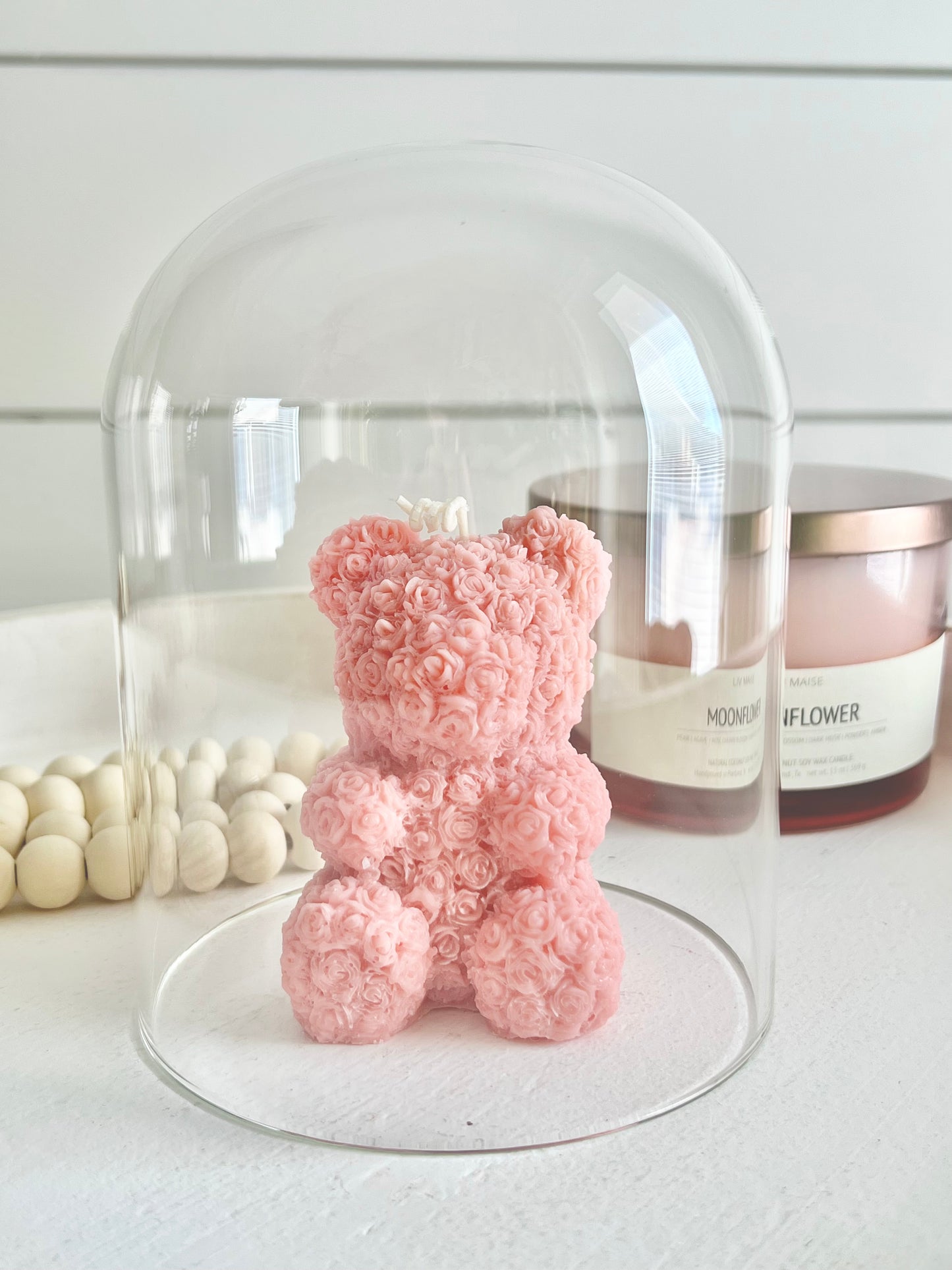 ROSE BEAR CANDLE