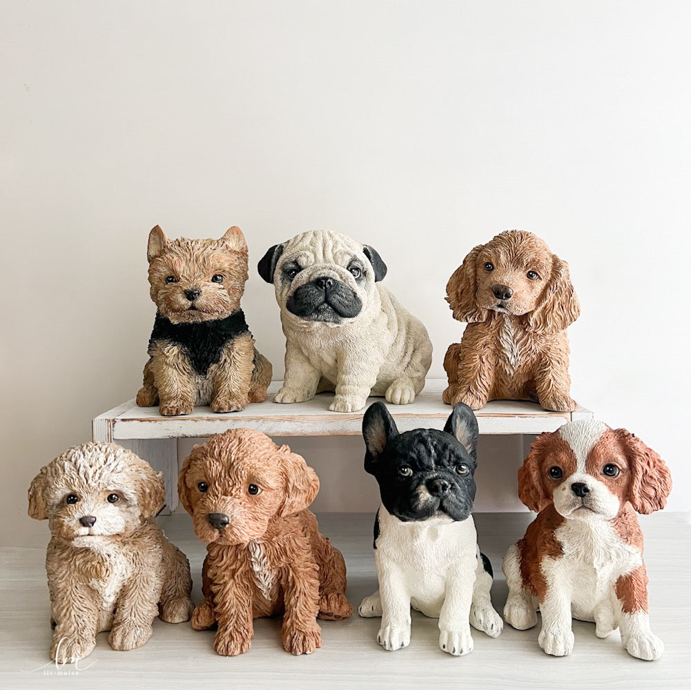 PERSONALIZED DOODLE/LABRADOODLE CONCRETE FIGURINE